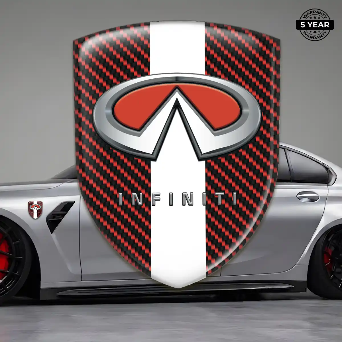 Infiniti Domed Logo Sticker Performance Style