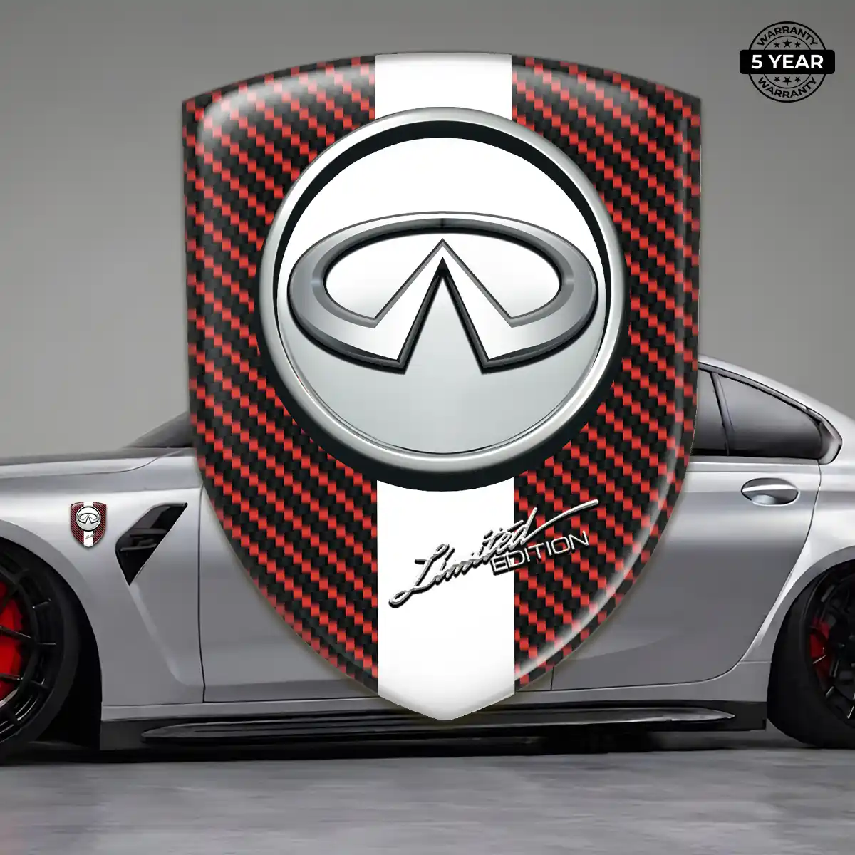 Infiniti Domed Logo Sticker Prime Quality