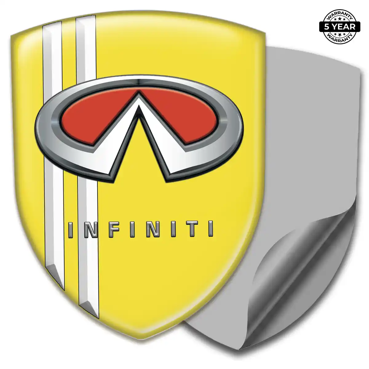 Infiniti Domed Logo Sticker Refined Design