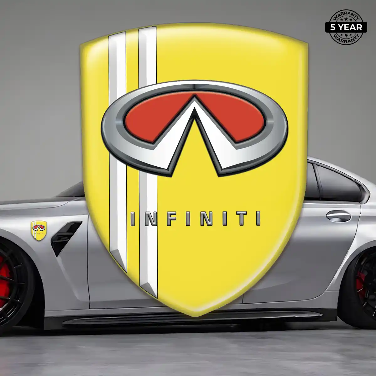 Infiniti Domed Logo Sticker Refined Design