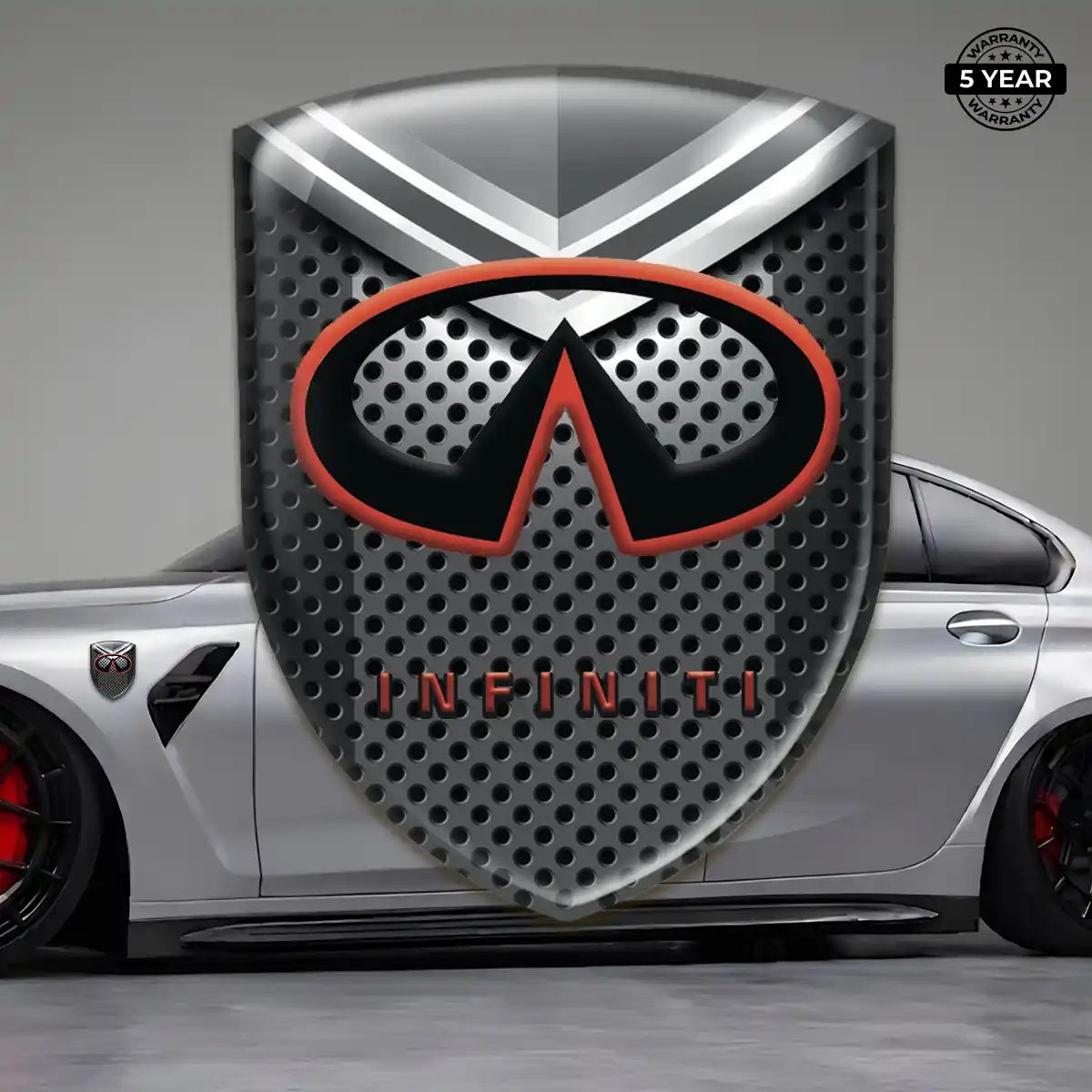 Infiniti Domed Logo Sticker Resin Elite