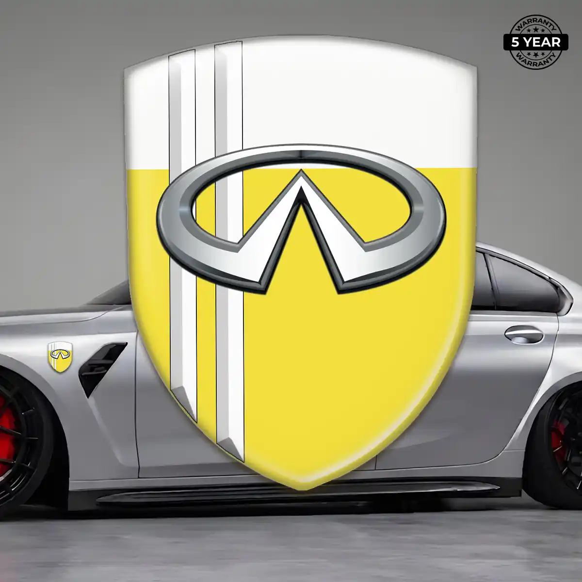 Infiniti Domed Logo Sticker Resin Luxe
