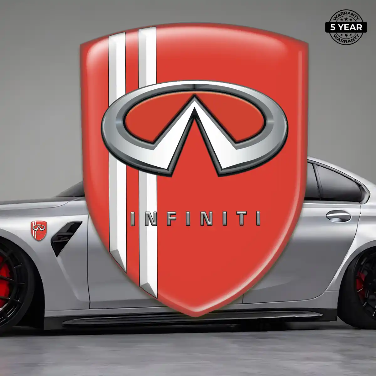 Infiniti Domed Logo Sticker Sleek Style