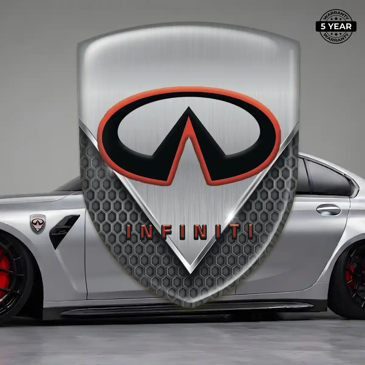 Infiniti Domed Logo Sticker Street Tuning