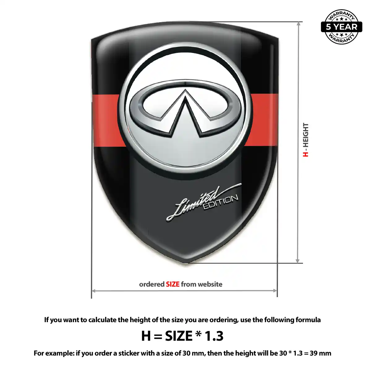 Infiniti Emblem Badge Auto Tuning