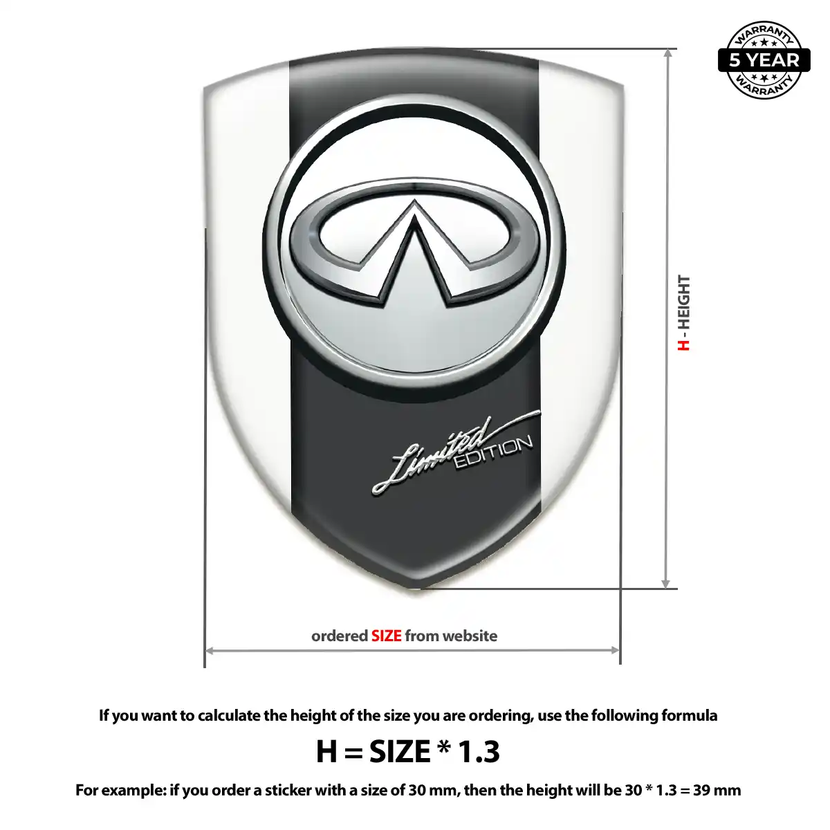 Infiniti Emblem Badge Cabin Style