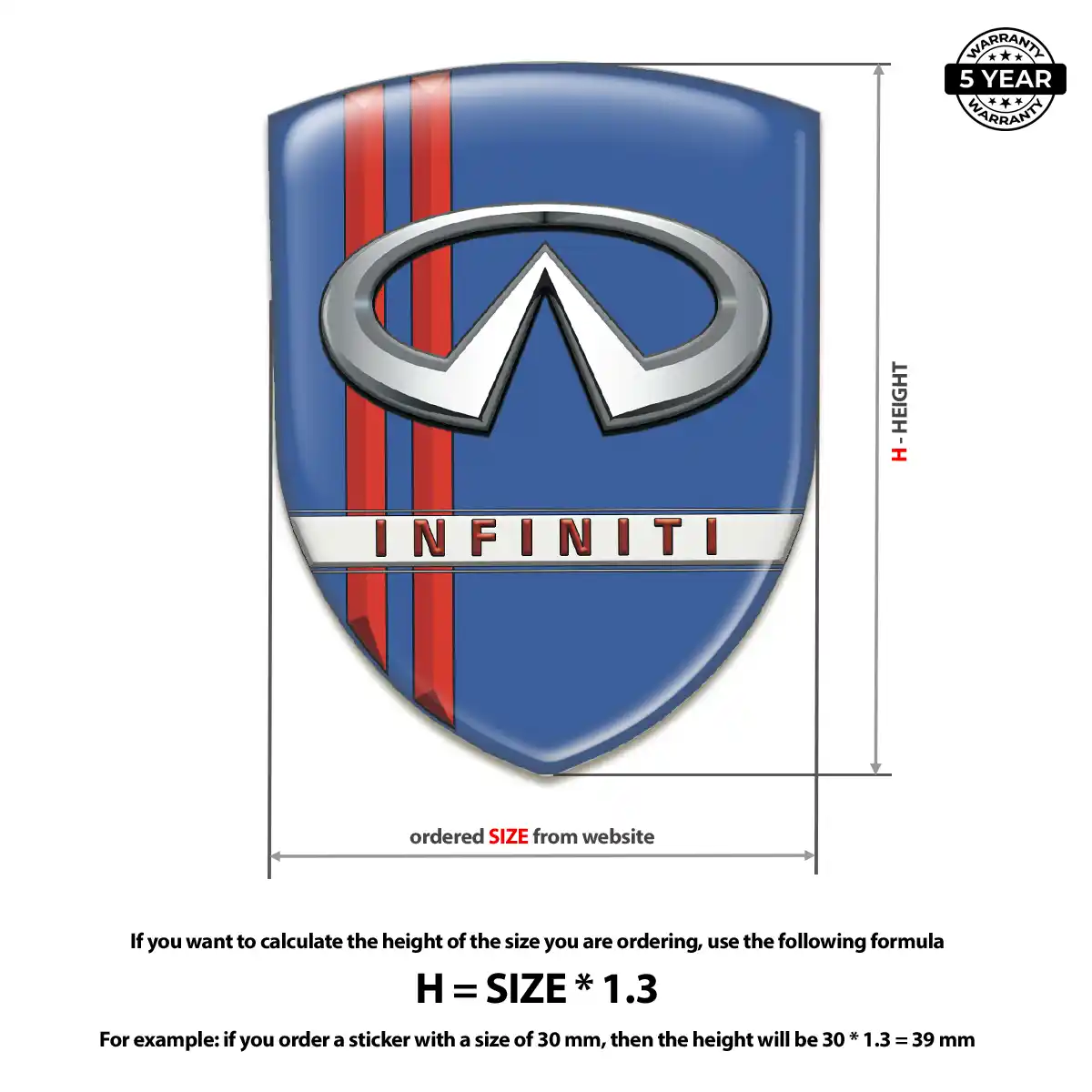 Infiniti Emblem Badge Exclusive Series