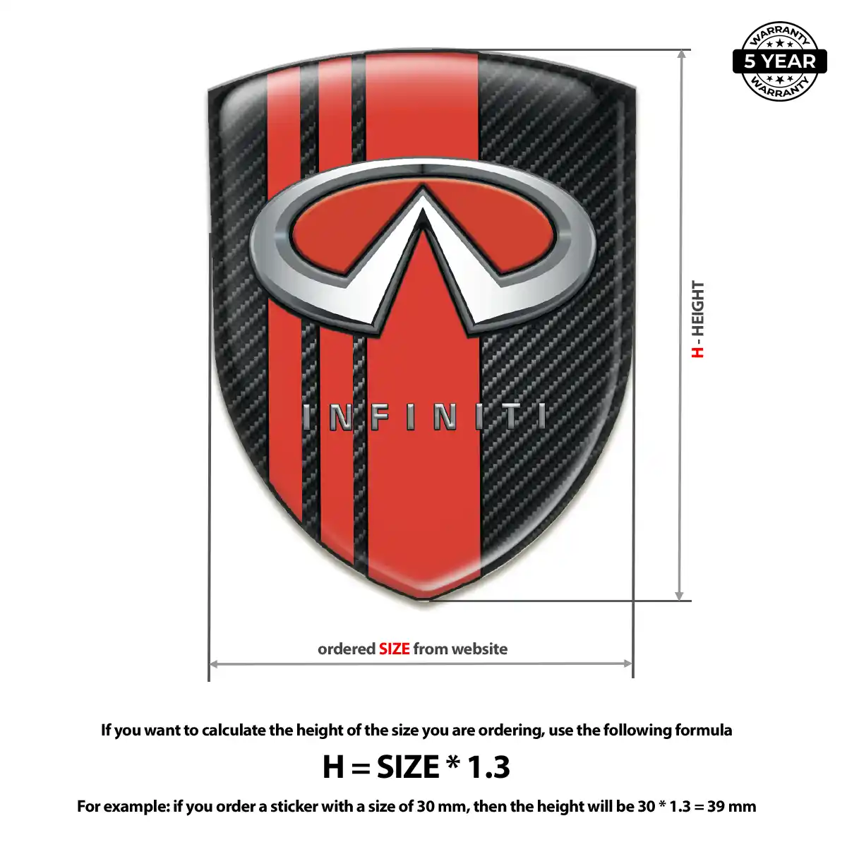 Infiniti Emblem Badge Logo Auto Tuning