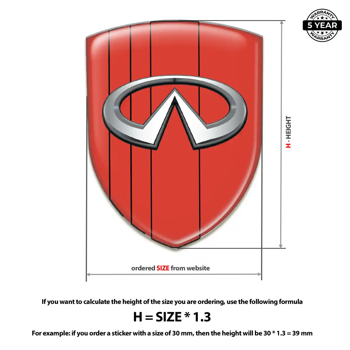 Infiniti Emblem Badge Logo Cabin Style