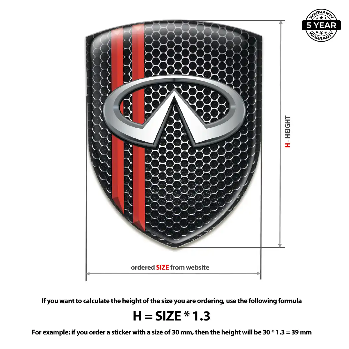 Infiniti Emblem Badge Logo Deluxe Edition