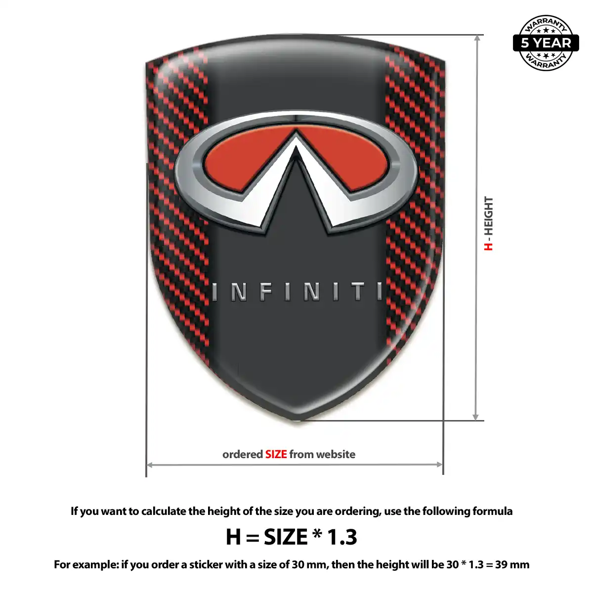 Infiniti Emblem Badge Logo Elite Edition