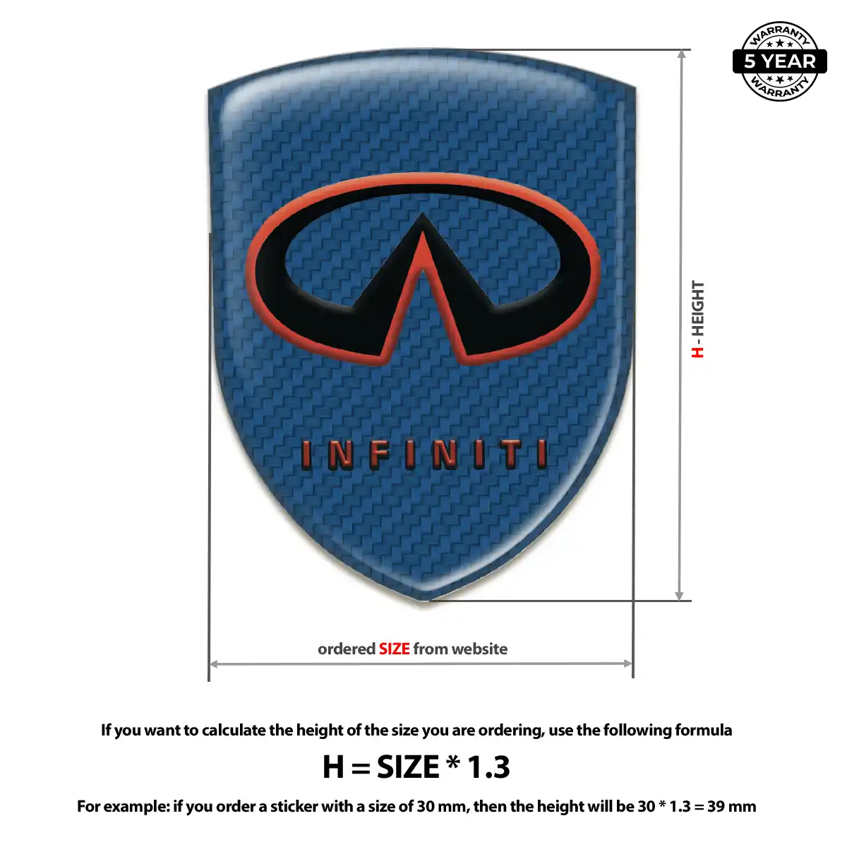 Infiniti Emblem Badge Logo Exclusive Series