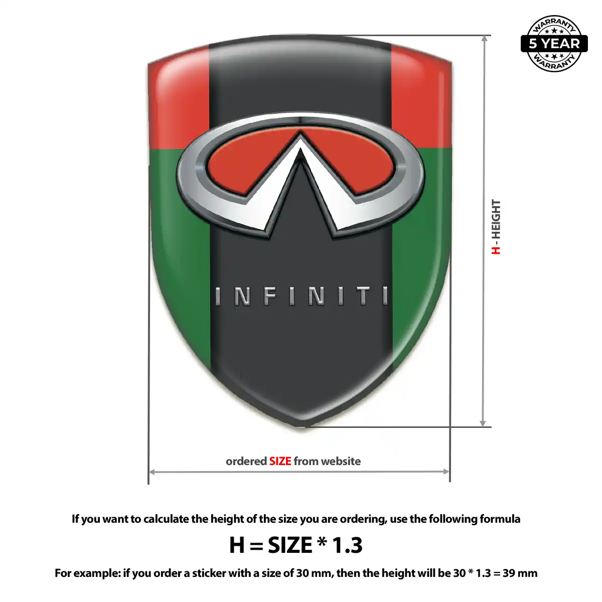 Infiniti Emblem Badge Logo Outer Style