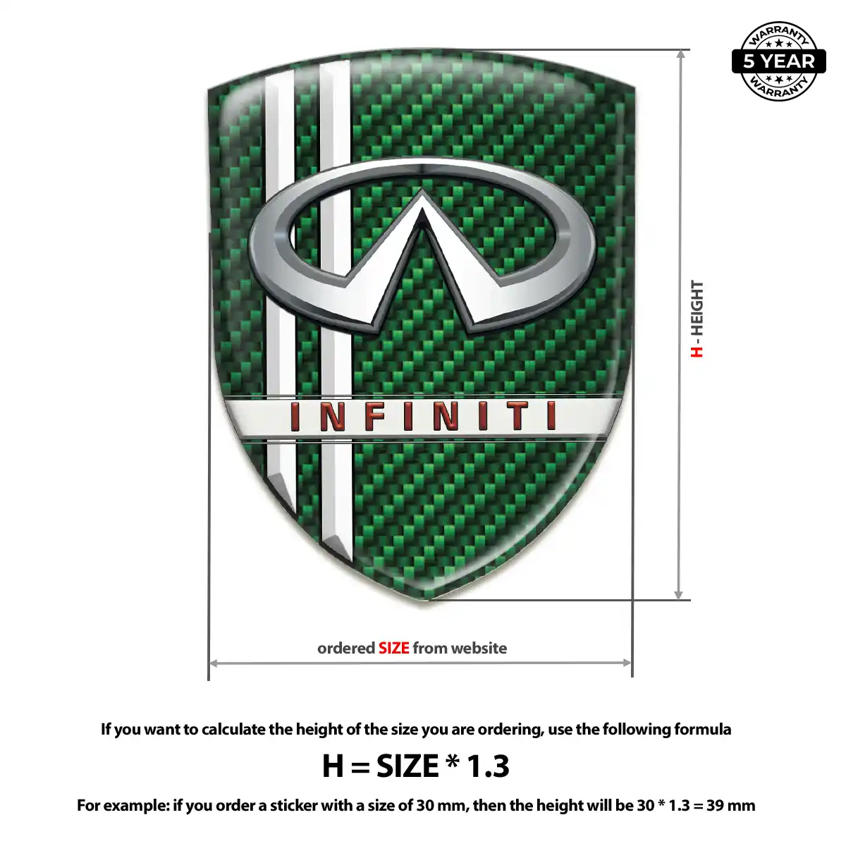 Infiniti Emblem Badge Logo Sport Tuning