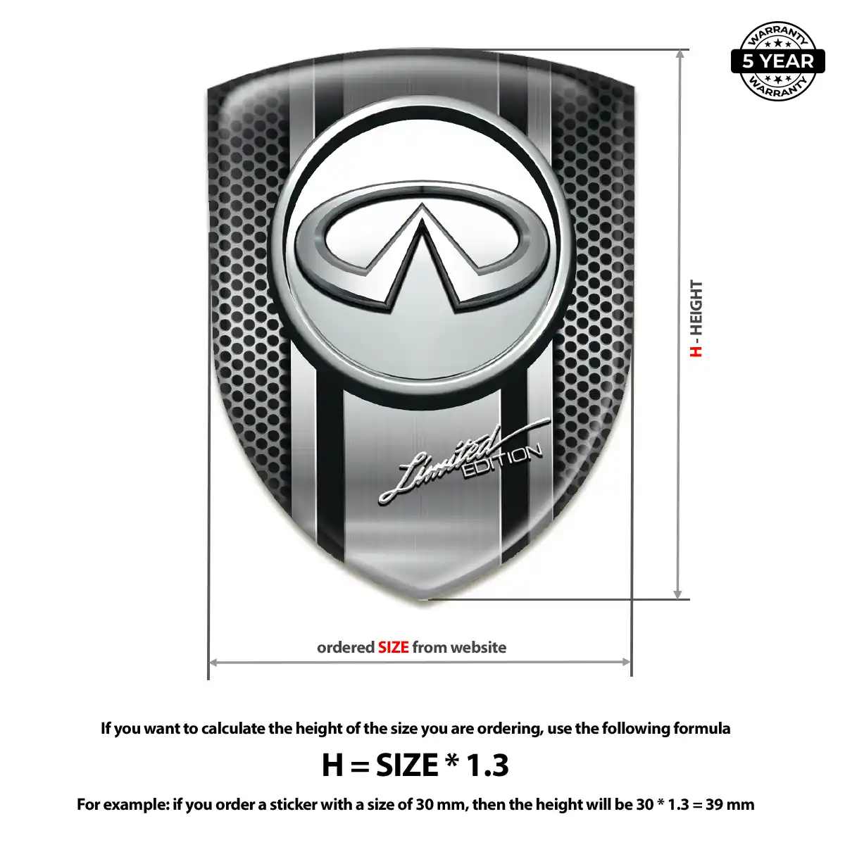 Infiniti Emblem Badge Opulent Line