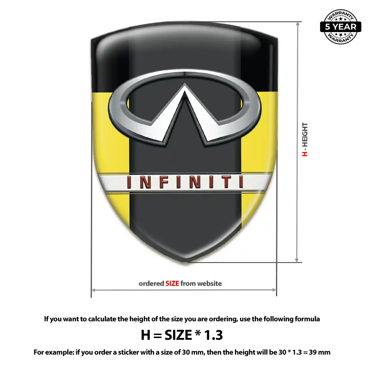 Infiniti Emblem Badge Prime Quality
