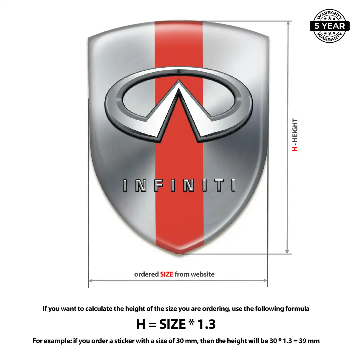 Infiniti Emblem Badge Resin Elite