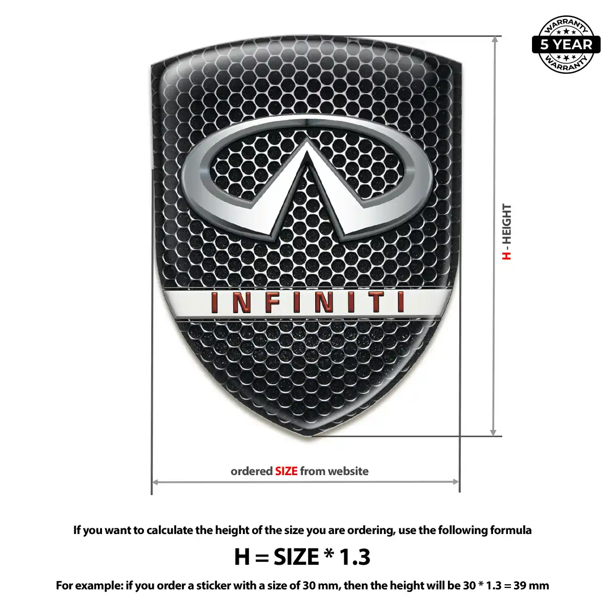 Infiniti Emblem Badge Signature Grade