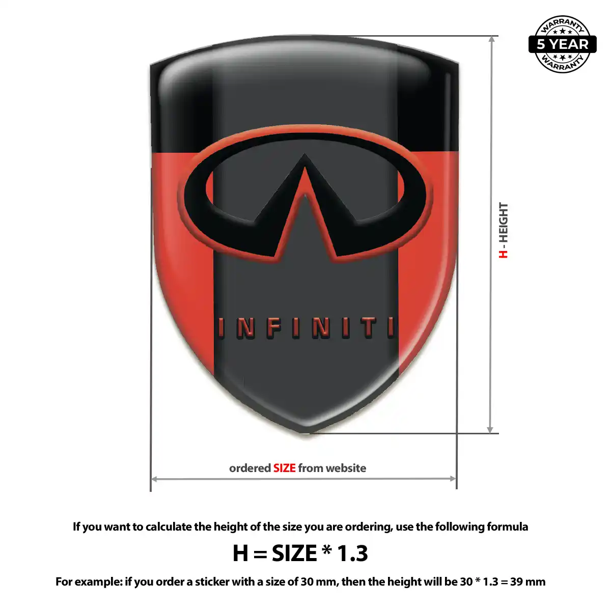 Infiniti Emblem Badge Sport Tuning