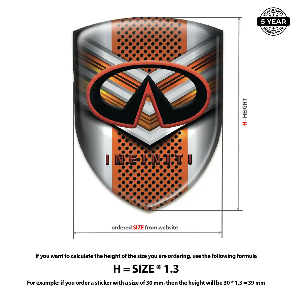 Infiniti Emblem Badge Street Tuning