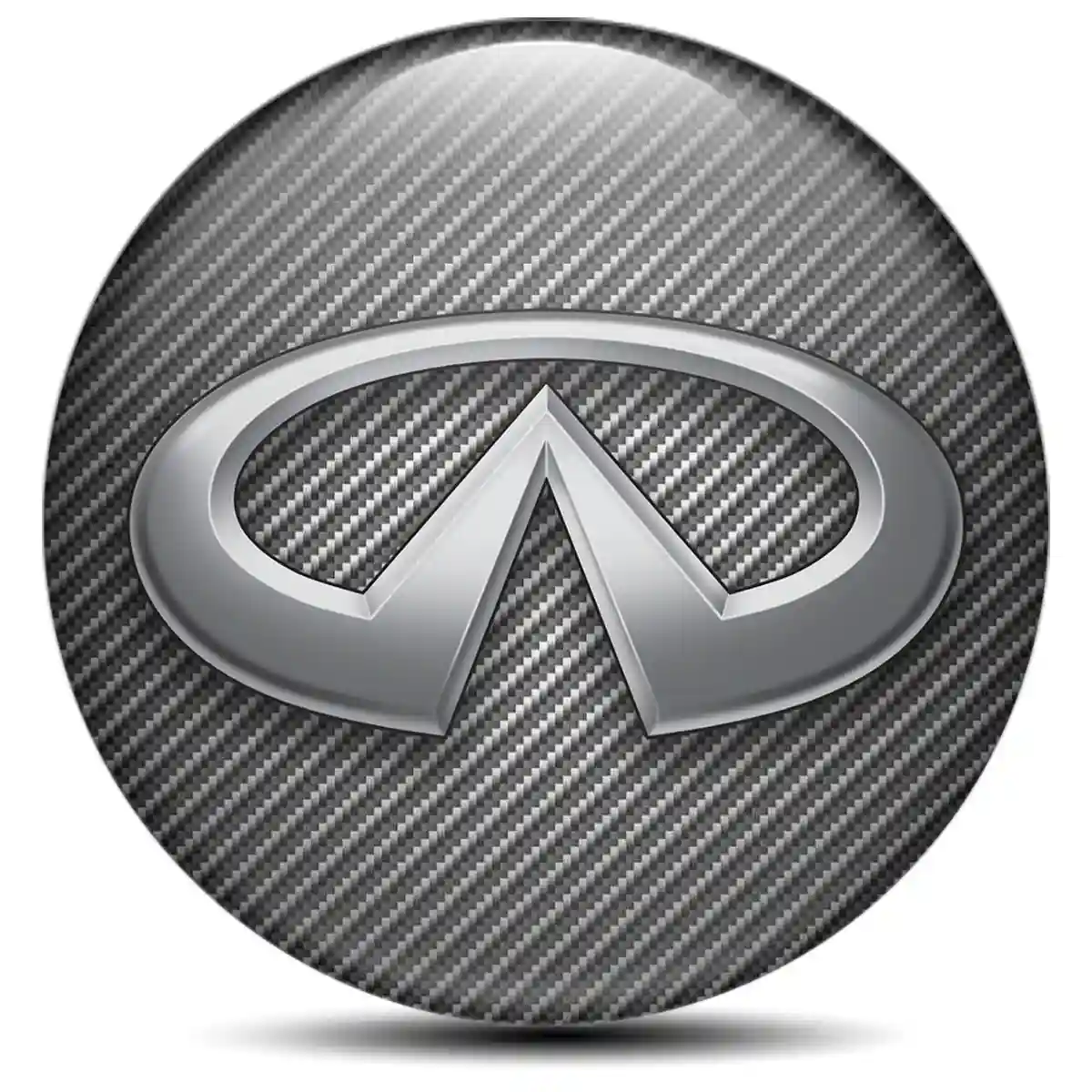Infiniti Emblem Center Hub Cap Self-Adhesive Sleek Style