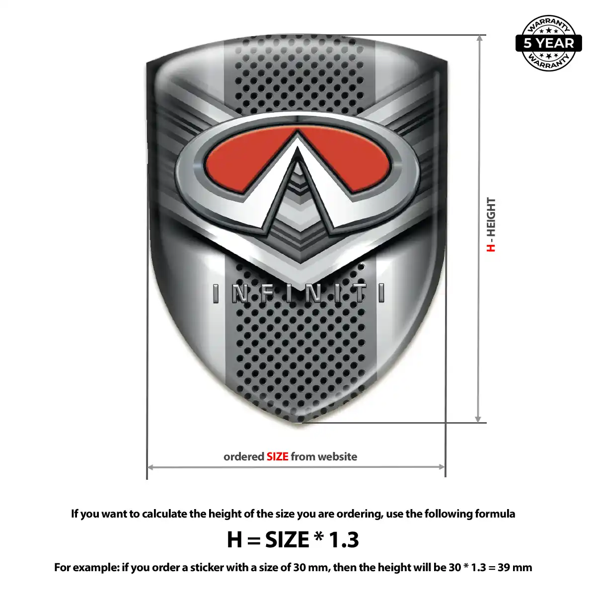 Infiniti Emblem Crest Auto Tuning