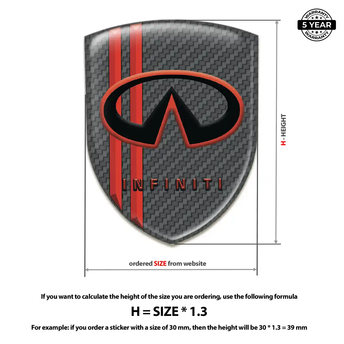 Infiniti Emblem Crest Resin Luxe