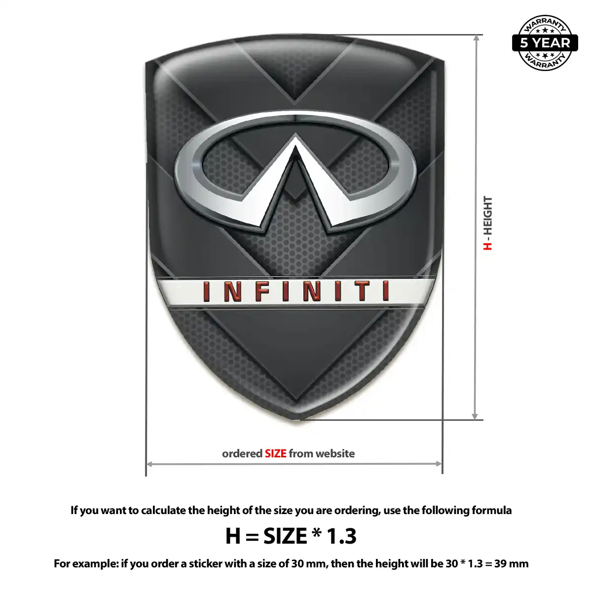 Infiniti Emblem Crest Signature Grade