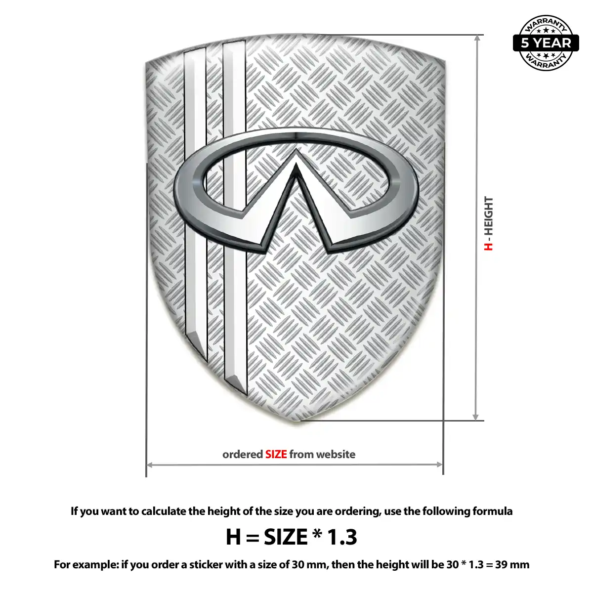 Infiniti Emblem Crest Sleek Style