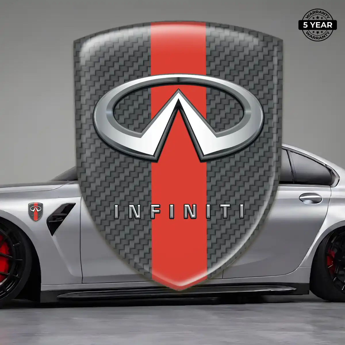 Infiniti Emblem Domed Badge Auto Tuning