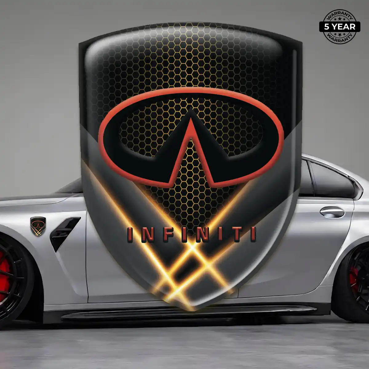 Infiniti Emblem Domed Badge Elite Finish