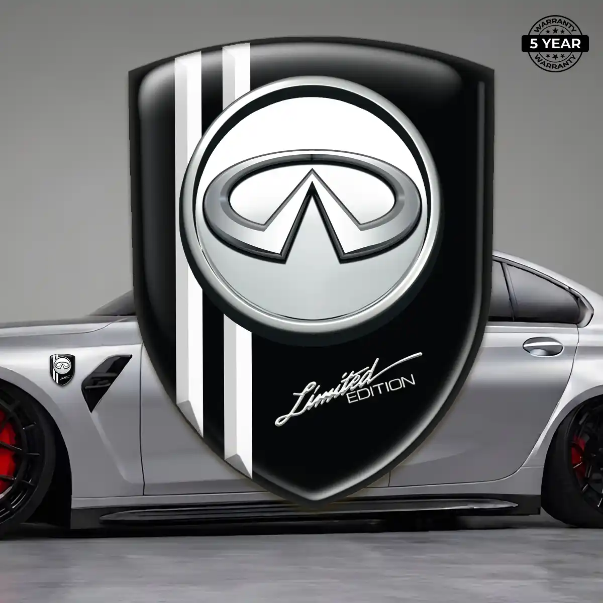 Infiniti Emblem Domed Badge Outer Style
