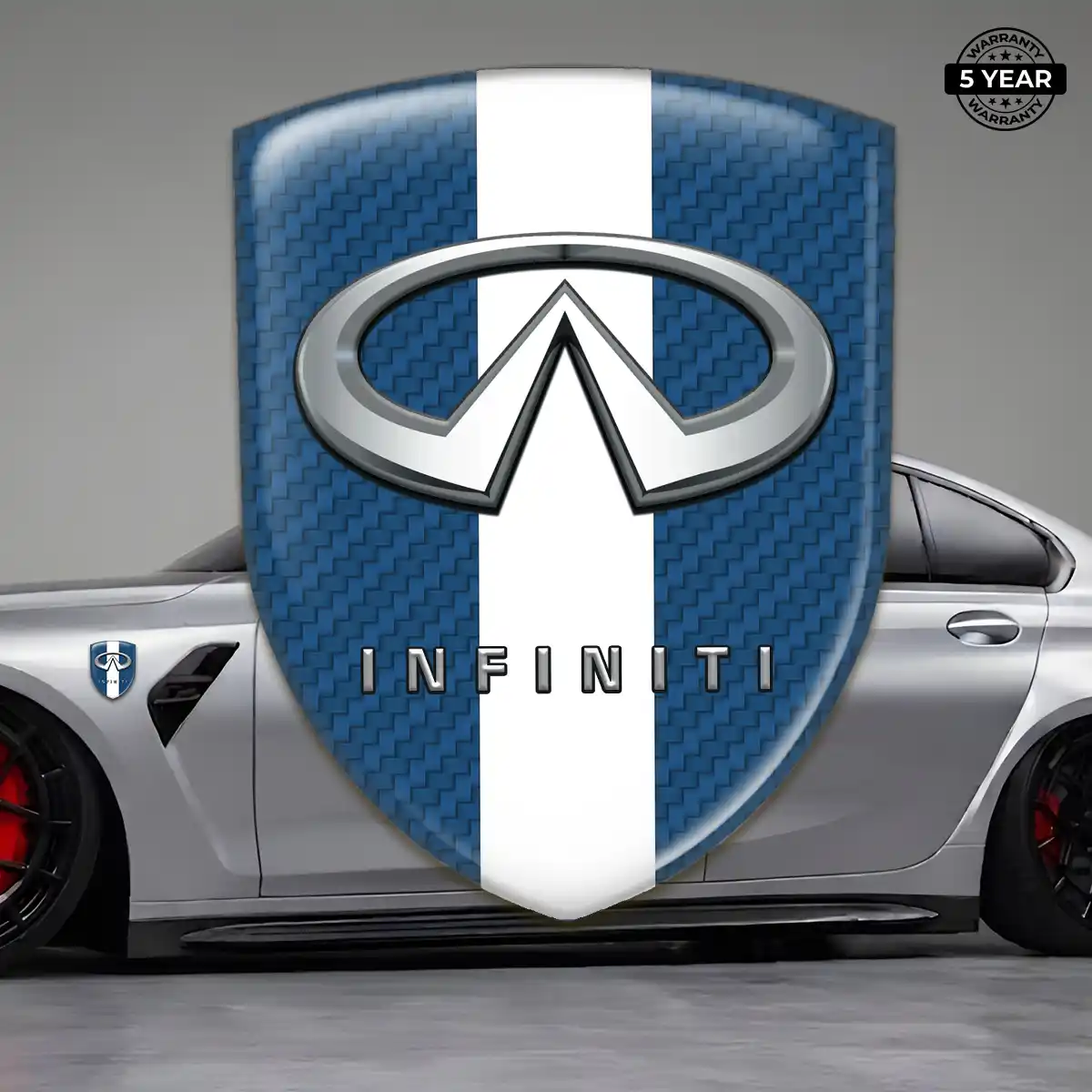 Infiniti Emblem Domed Badge Performance Style
