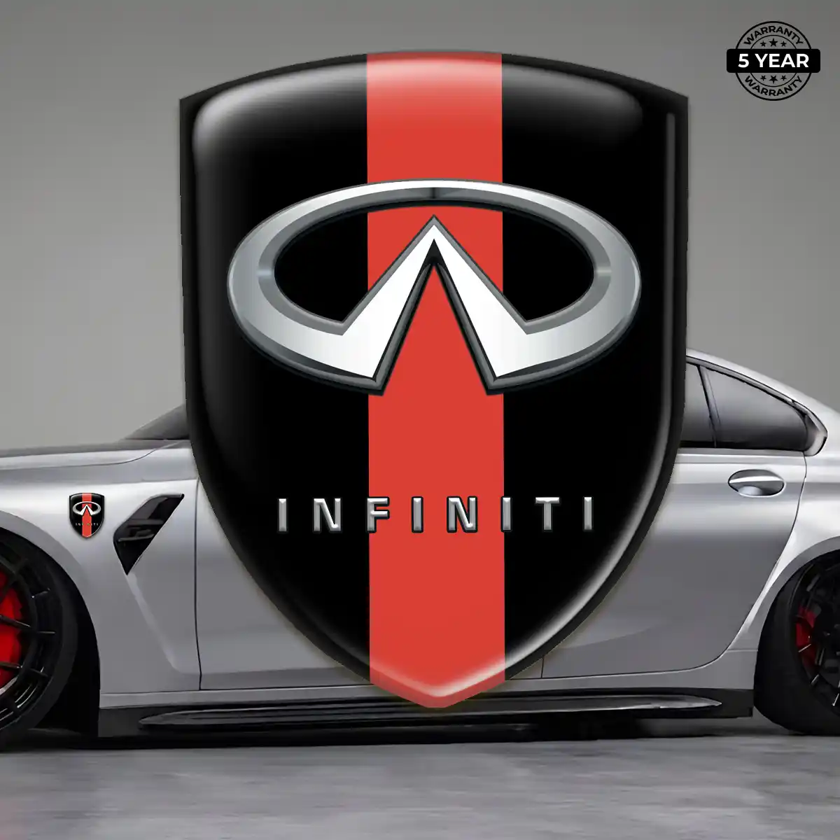 Infiniti Emblem Domed Badge Prestige Line
