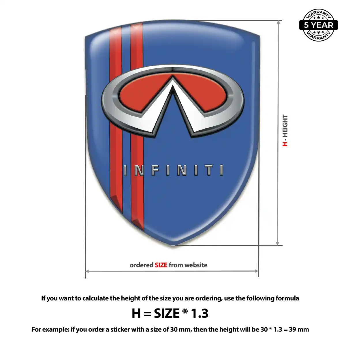 Infiniti Emblem Domed Badge Sleek Style