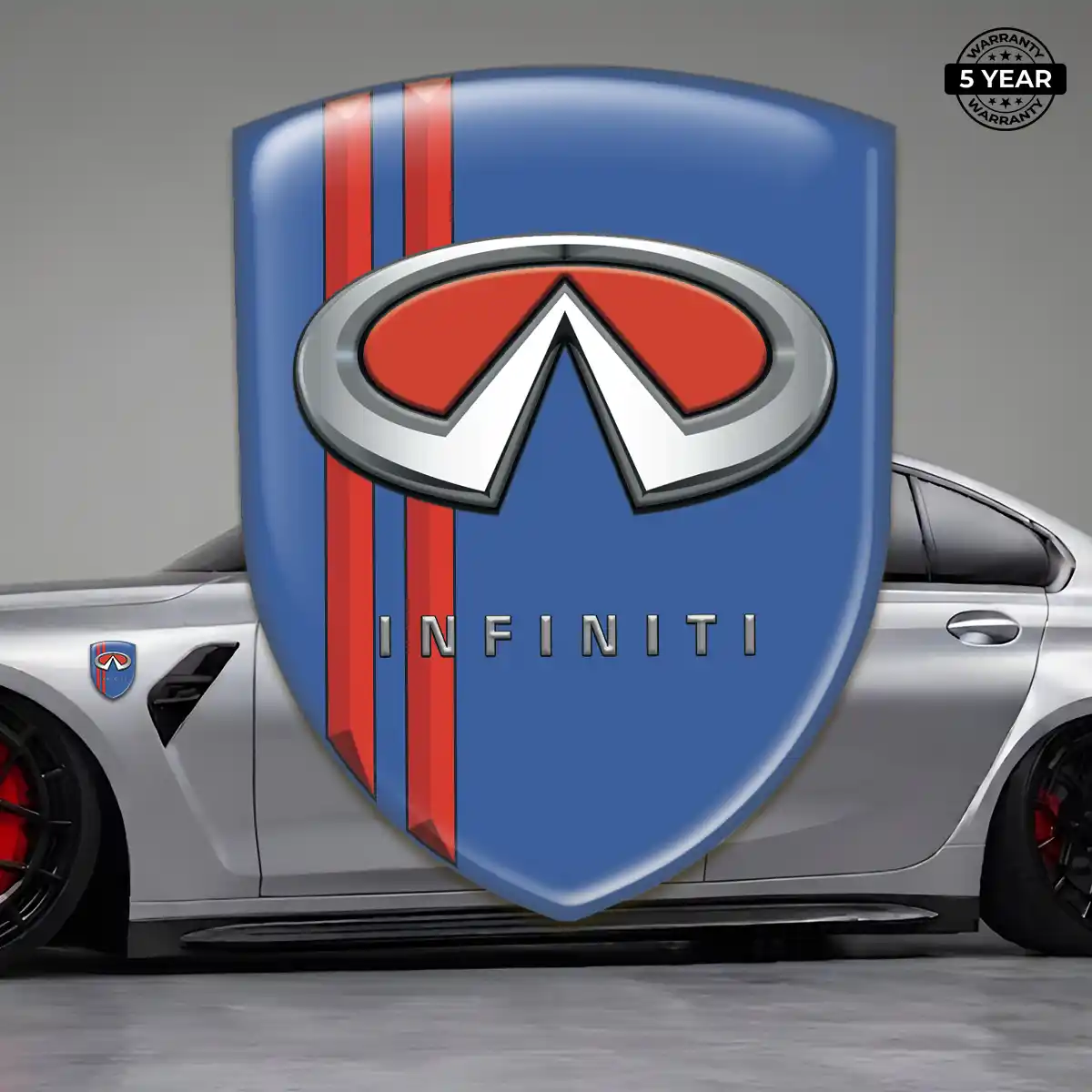 Infiniti Emblem Domed Badge Sleek Style