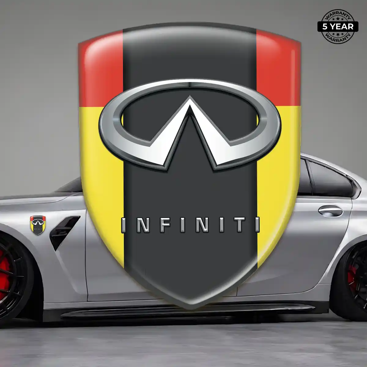 Infiniti Emblem Domed Badge Sport Tuning
