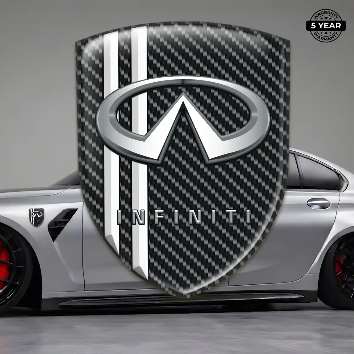 Infiniti Emblem Domed Badge Street Tuning