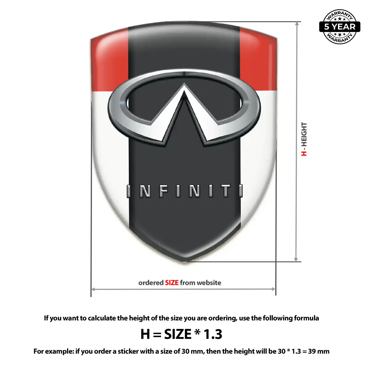 Infiniti Emblem Logo Badge Auto Tuning