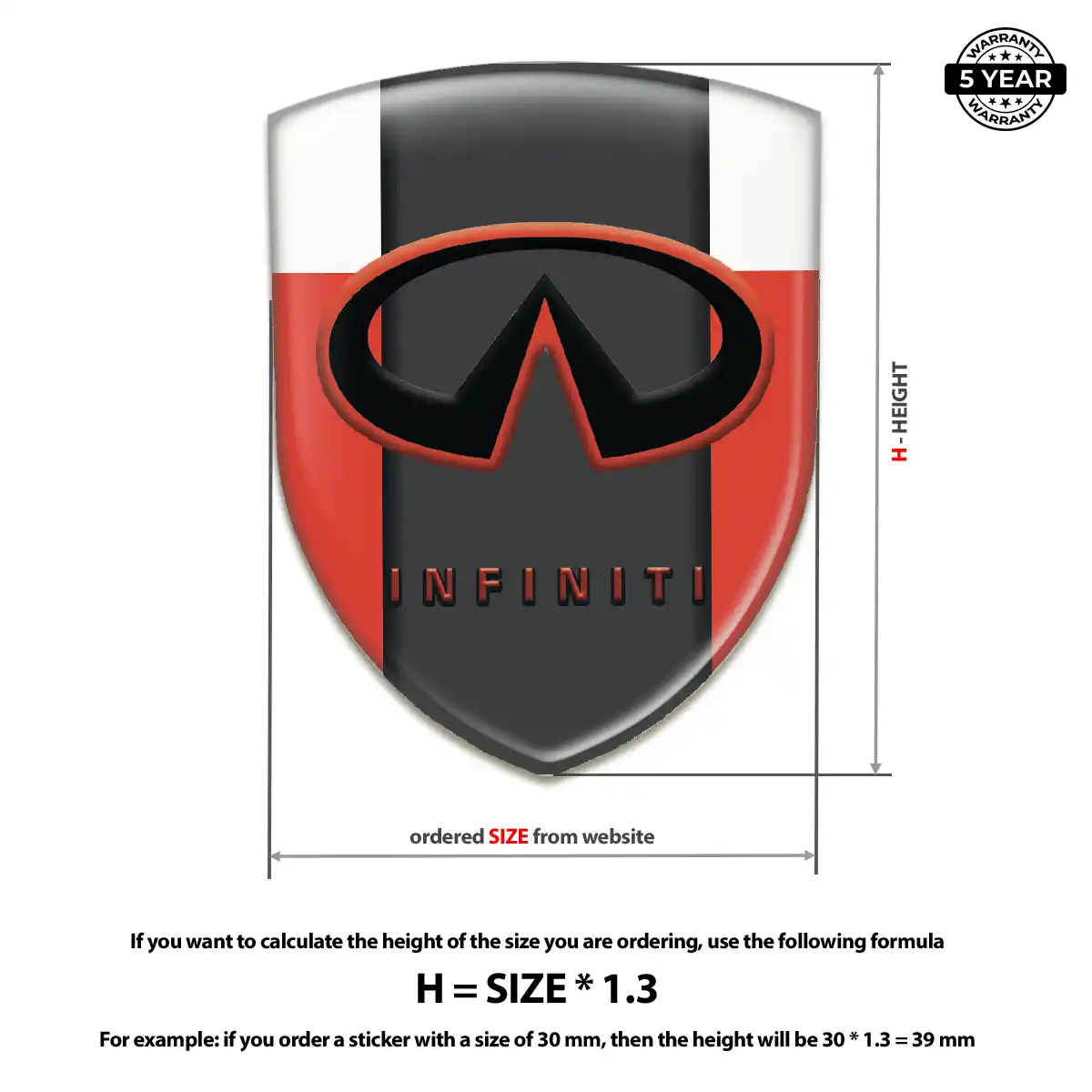 Infiniti Emblem Logo Badge Cabin Style