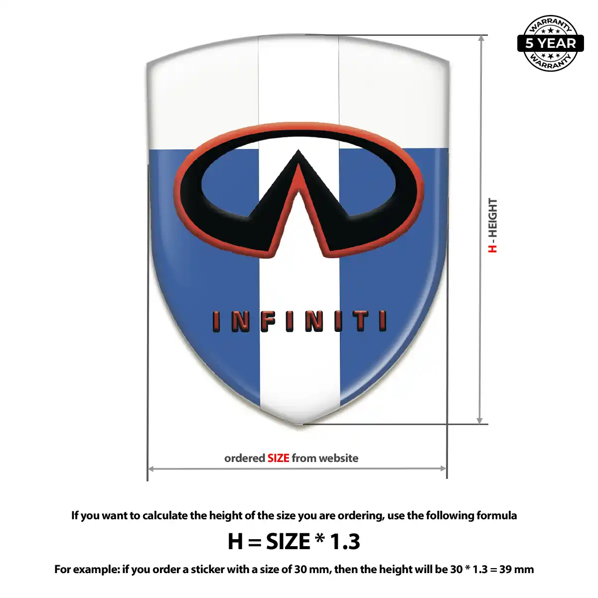 Infiniti Emblem Logo Badge Deluxe Edition