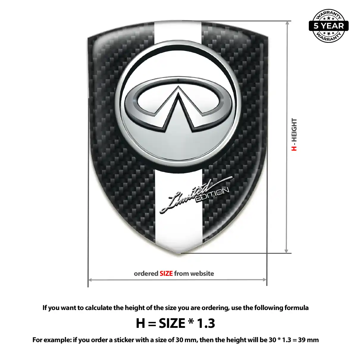 Infiniti Emblem Logo Badge Exclusive Series