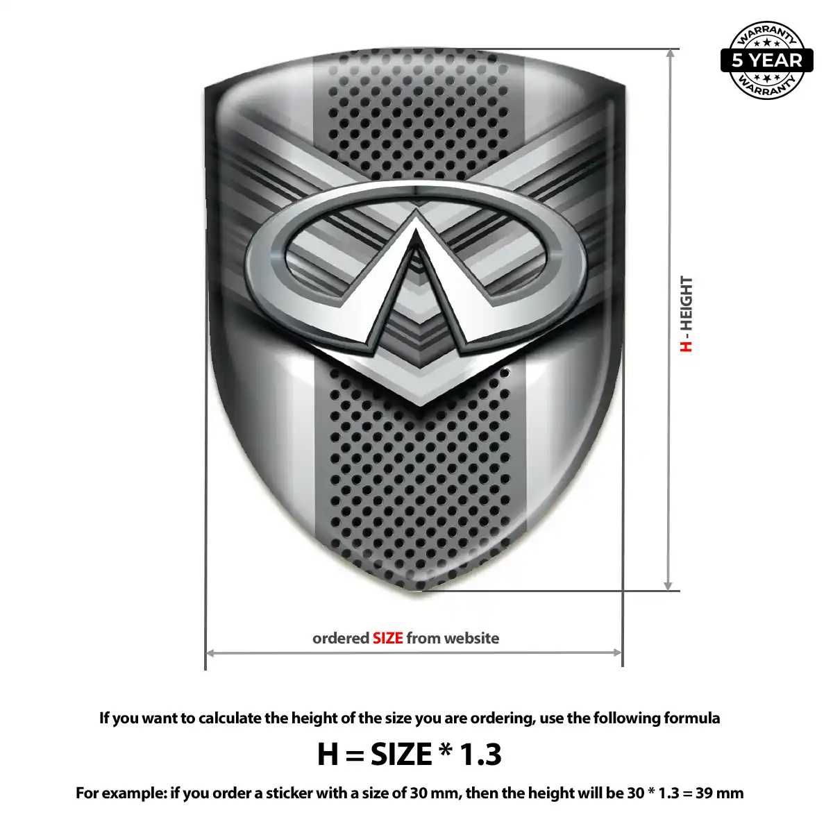 Infiniti Emblem Logo Badge Exterior Luxe