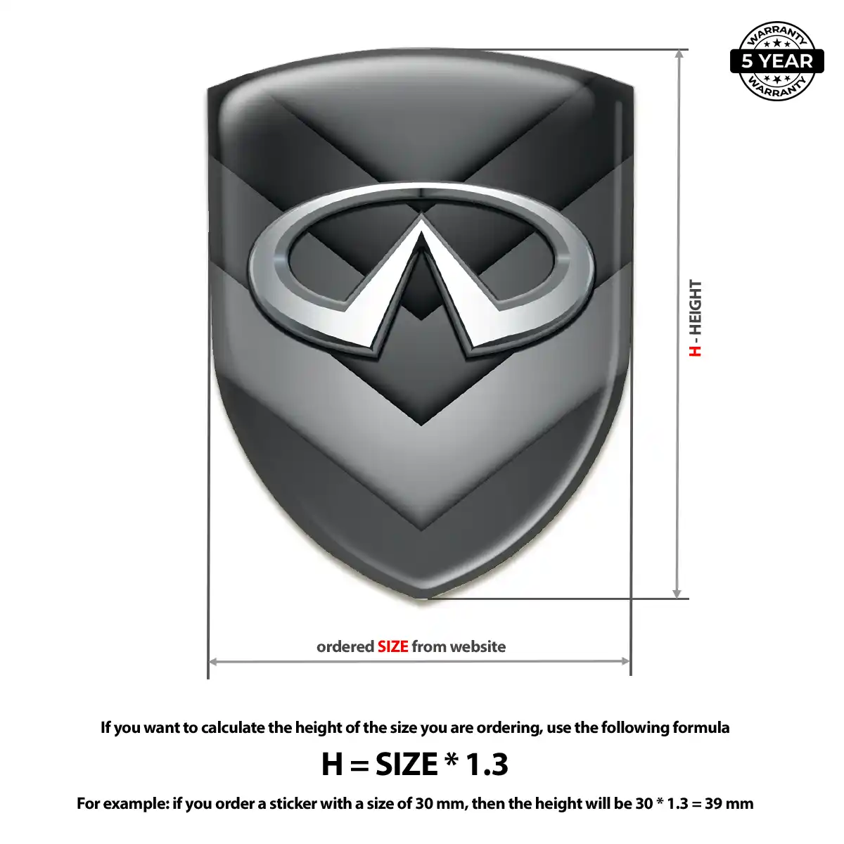Infiniti Emblem Logo Badge Interior Luxe