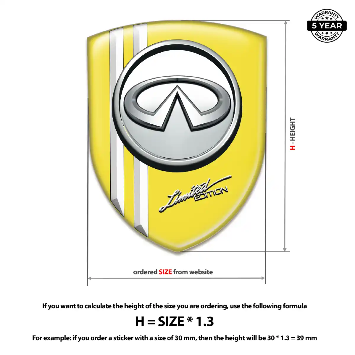 Infiniti Emblem Logo Badge Opulent Line