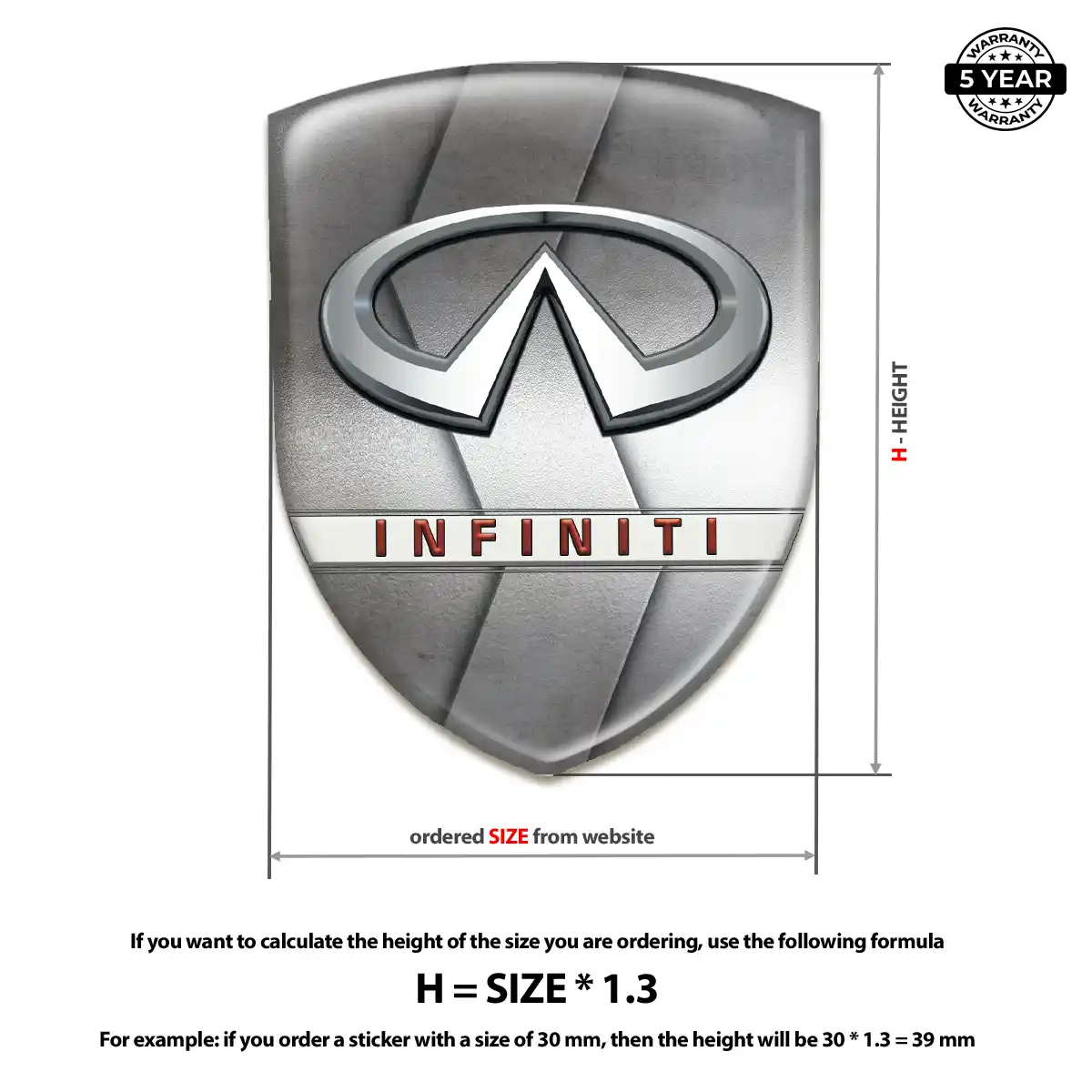 Infiniti Emblem Logo Badge Prime Quality