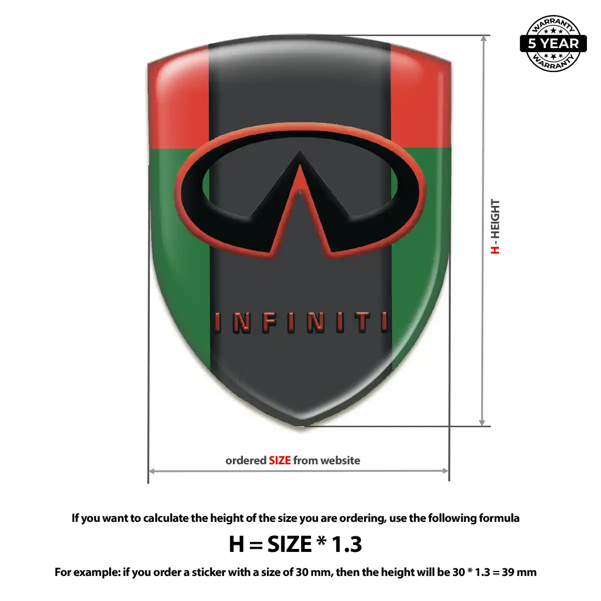 Infiniti Emblem Logo Badge Resin Elite