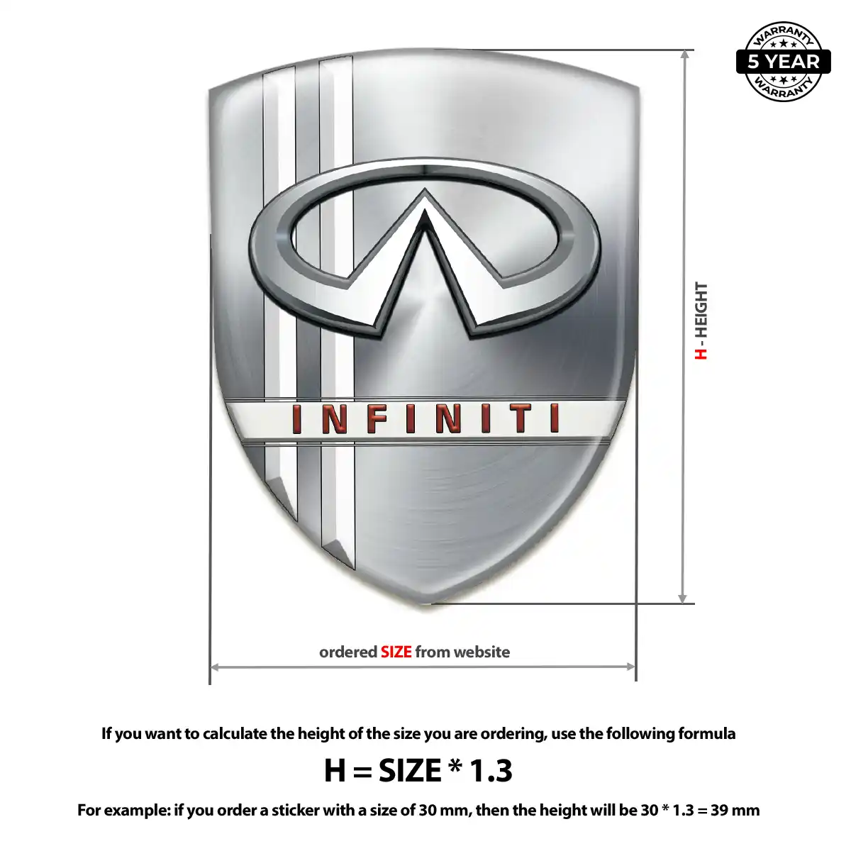 Infiniti Emblem Logo Badge Signature Grade