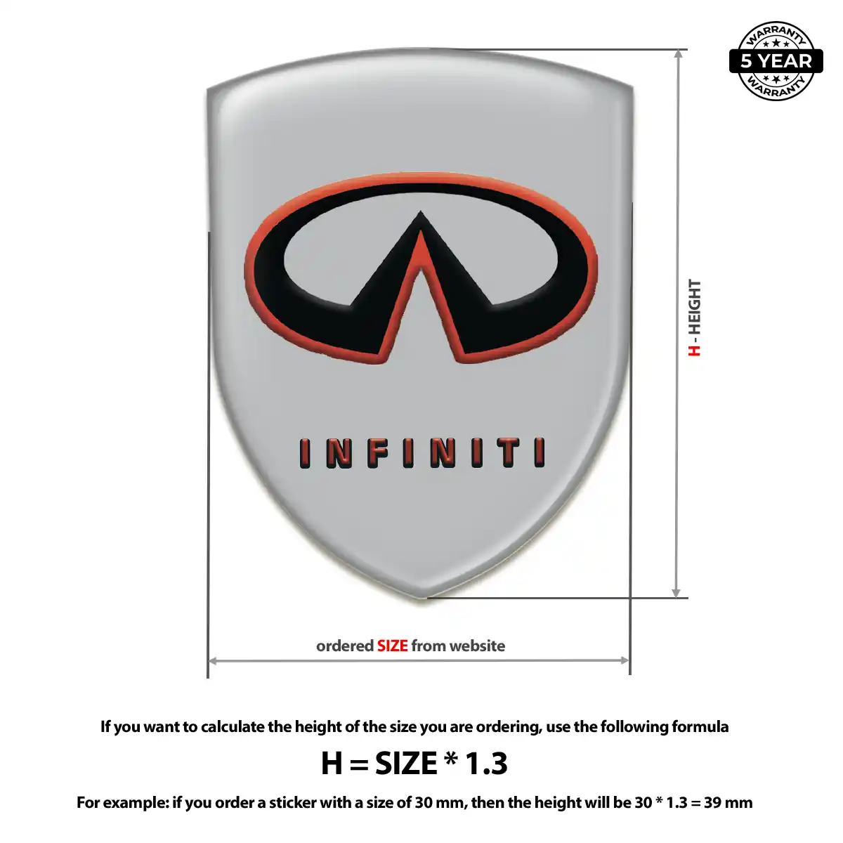 Infiniti Emblem Logo Badge Street Tuning