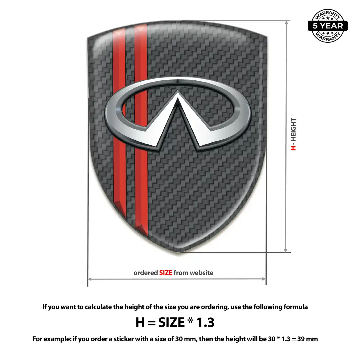 Infiniti Emblem Logo Elite Finish